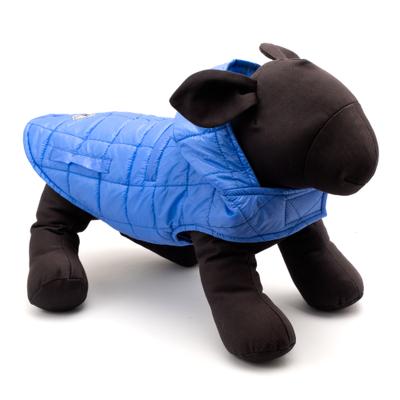 Show full view: The Worthy Dog Packable Puffer Jacket Dog Coat, Blue, Medium slide 3 of 5