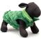 Show in main carousel: The Worthy Dog Faux Fur Check 1/2 Zip Pullover Dog Coat, Green, XX-Large slide 2 of 3