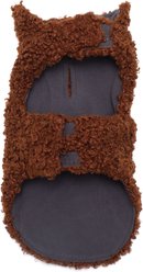 The Worthy Dog Boucle Dog Coat, Brown, Medium slide 2 of 3