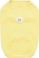 Kanine Stripe Dog T-Shirt, Solar Power Yellow, Small