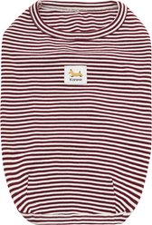 Kanine Stripe Dog T-Shirt, Zinfandel Burgundy, Small