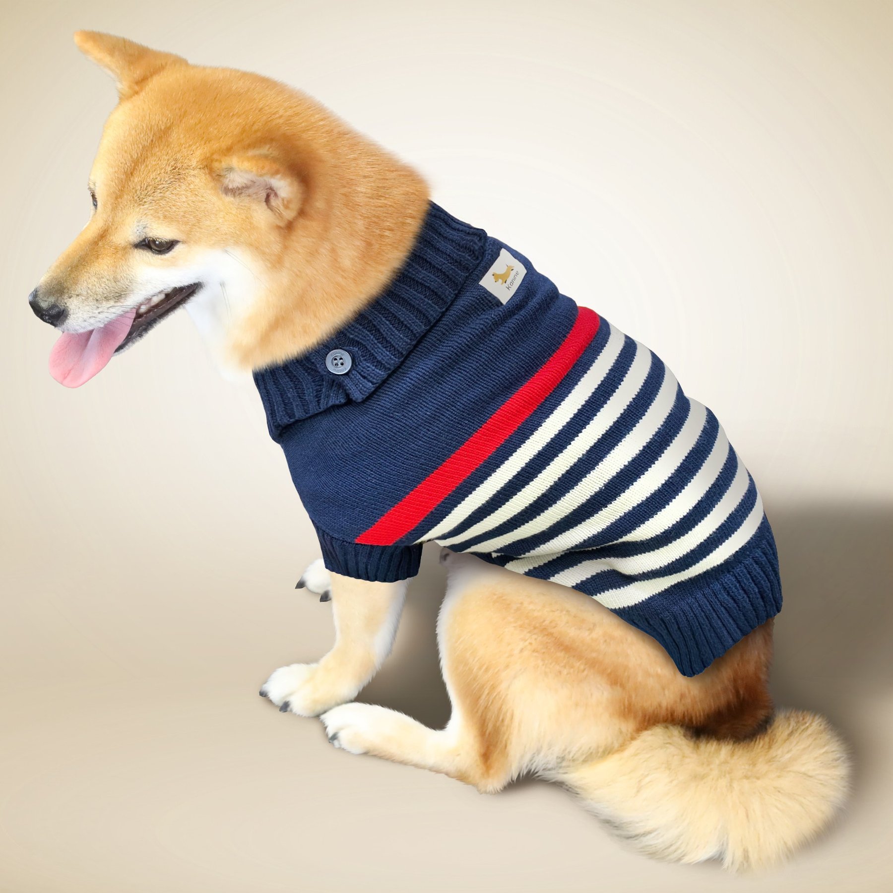 Kanine Dog Sweater, Black Iris, Small