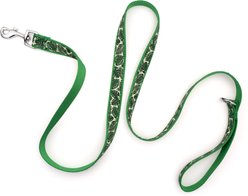 The Worthy Dog Tropical Leaves Dog Lead, Green, Small: 5-ft long, 5/8-in wide slide 2 of 4