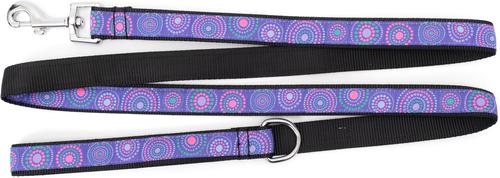 Show full view: The Worthy Dog Sunburst Dog Lead, Purple, Large: 5-ft long, 1-in wide slide 3 of 3