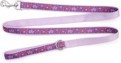 The Worthy Dog Princess Dog Lead, Purple, Small: 5-ft long, 5/8-in wide slide 2 of 5