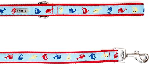 Show full view: The Worthy Dog Narwhals Dog Lead, Blue, Large: 5-ft long, 1-in wide slide 2 of 3