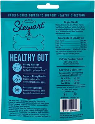 Show full view: Stewart Healthy Gut Chicken & Vegetables Recipe Grain-Free Freeze-Dried Dog Treats, 8-oz pouch slide 3 of 6