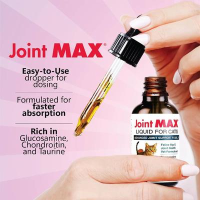 Show full view: JointMAX TS Liquid Concentrate Chicken Flavor Supplement for Cats, 2-fl oz bottle slide 3 of 9