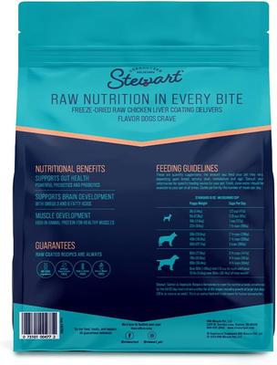 Show full view: Stewart Raw Coated Salmon Limited-Ingredient Puppy Freeze-Dried Dog Food, 4-lb bag slide 3 of 7