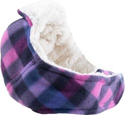 The Worthy Dog Fleece Aviator Dog Hat, Purple, Small