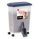 IRIS WeatherPro Airtight Dog, Cat & Bird Food Storage Container, Navy, 37.5-lb