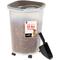 Show in main carousel: IRIS Premium Airtight Dog Food Storage Container with Casters, Scoop, Seal & Air Valve, Brown, 25-lbs slide 1 of 10