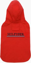 Tommy Hilfiger Dog Core Rain Coat, Primary Red, X-Small