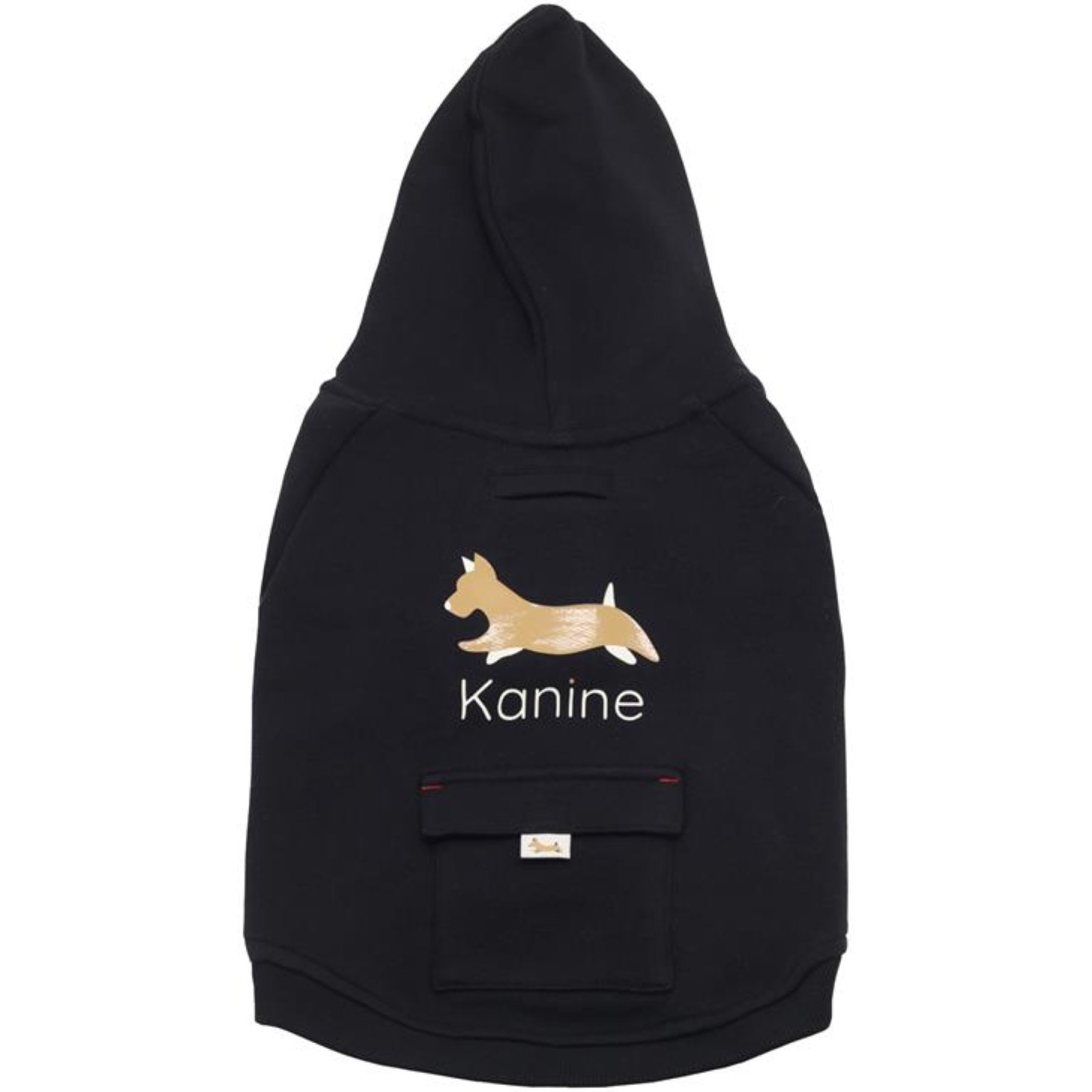 Kanine Fleece Dog Hoodie, Tap Shoe Black, X-Small