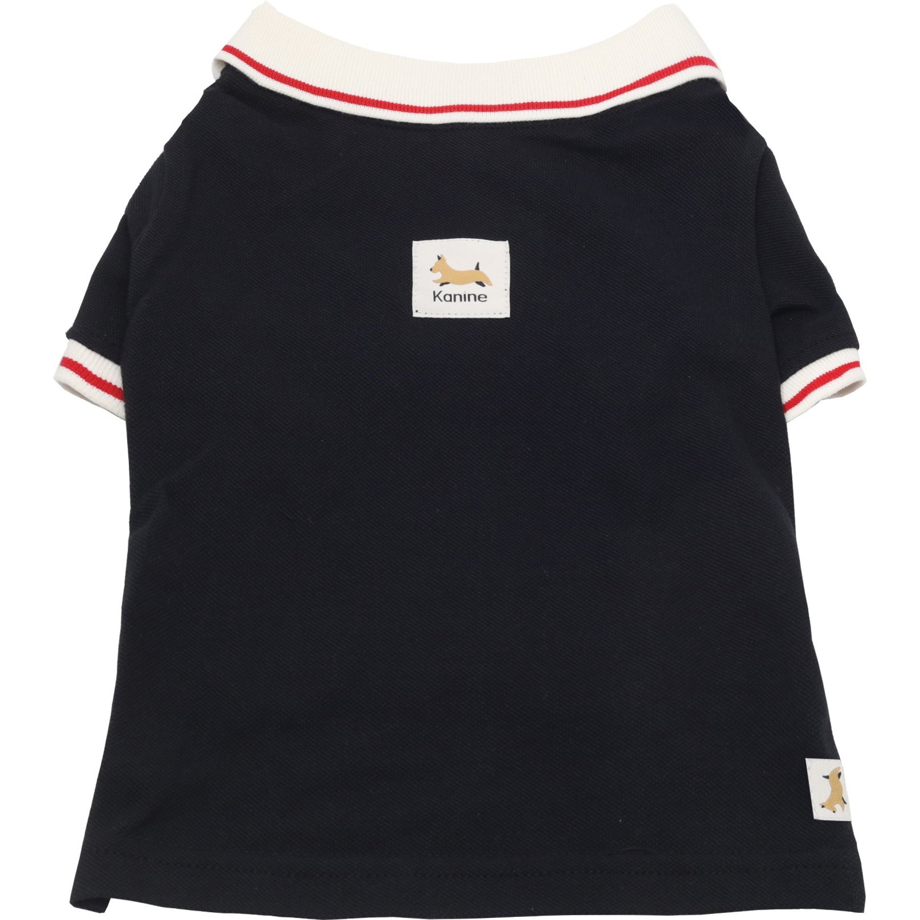 Kanine Dog Polo Shirt, Tap Shoe Black, X-Small