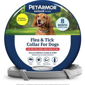 PetArmor Extend Flea & Tick Collar for Dogs, 1 Collar (8-mos. supply), over 18 lbs
