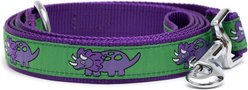 The Worthy Dog Triceratops Dog Lead, Green, Large: 5-ft long, 1-in wide