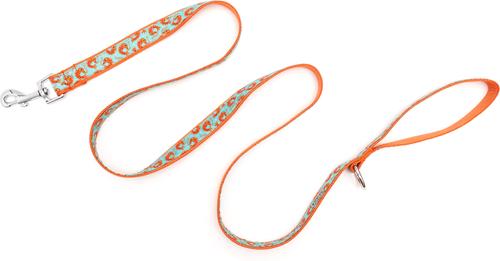 Show full view: The Worthy Dog Shrimp Dog Lead, Blue, Large: 5-ft long, 1-in wide slide 3 of 3