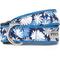 Show in main carousel: The Worthy Dog Flower Power Dog Collar, Navy, X-Large: 17 to 23-in neck, 1-in wide slide 1 of 2
