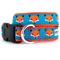 Show in main carousel: The Worthy Dog Foxy Dog Collar, Blue, Small: 8 to 14-in neck, 5/8-in wide slide 1 of 2