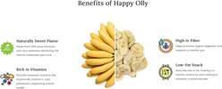 Happy Olly Freeze-Dried Banana Slices Grain-Free Digestive Support Freeze-Dried Dog & Cat Treats, 3-oz bag slide 2 of 8