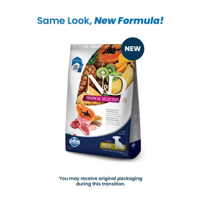 Show full view: Farmina N&D Tropical Selection Lamb Puppy Mini Dry Dog Food, 11-lb bag slide 3 of 11