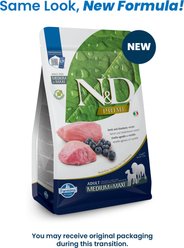 Farmina N&D Prime Lamb & Blueberry Medium & Maxi Adult Grain-Free Dry Dog Food, 5.5-lb bag slide 2 of 9