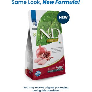 Farmina N&D Prime Chicken & Pomegranate Grain-Free Dry Cat Food, 3.3-lb bag