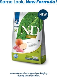 Farmina N&D Prime Boar & Apple Grain-Free Dry Cat Food, 11-lb bag slide 2 of 9