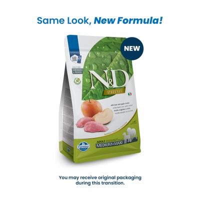 Show full view: Farmina N&D Prime Boar & Apple Medium & Maxi Adult Grain-Free Dry Dog Food, 5.5-lb bag slide 3 of 11