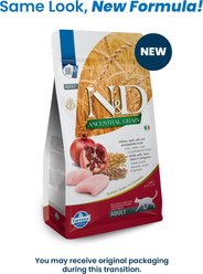 Farmina N&D Ancestral Chicken & Pomegranate Low-Grain Dry Cat Food, 3.3-lb bag slide 2 of 9