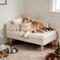 Show in main carousel: Wisfor Elevated Waterproof L-Shaped Nordic Stool Cat Sofa Bed, White, Large slide 3 of 11