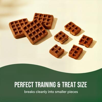 Show full view: Healthfuls Pumpkin & Blueberry Waffle Squares Soft & Chewy Dog Treats, 6-oz bag slide 6 of 8