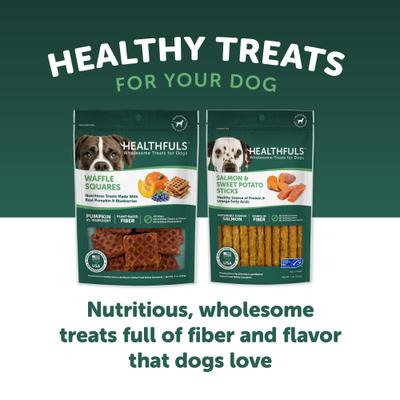 Show full view: Healthfuls Salmon & Sweet Potato Grain-Free Soft & Chewy Dog Treats, 5-oz bag slide 8 of 8