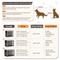 Show in main carousel: WARCAT Wooden Indoor Thick Cushion Double Door Furniture Style Dog Crate, Gray, Large slide 6 of 7
