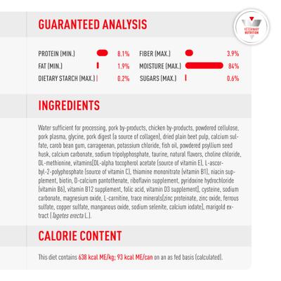 Show full view: Royal Canin Veterinary Diet Glycoadvanced Adult Loaf in Sauce Wet Cat Food, 5.1-oz can, pack of 6 slide 8 of 10