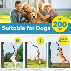 Petbobi Bungee Ropes Tug Dog Toy, Blue slide 2 of 7