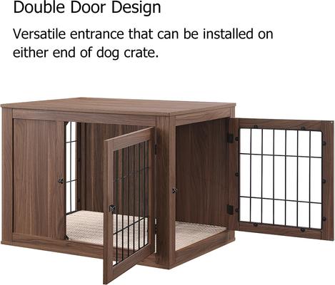 Show full view: Unipaws Furniture Style Dog Crate, Walnut, 36-in wide slide 4 of 9
