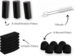 Penthouse Paws Smart Wireless Dog & Cat Water Fountain Filter Replacement, Black, 118-oz slide 2 of 8