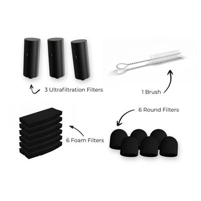 Show full view: Penthouse Paws Smart Wireless Dog & Cat Water Fountain Filter Replacement, Black, 118-oz slide 7 of 8