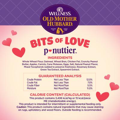 Show full view: Old Mother Hubbard Bits of Love P-Nuttier Dog Treats, 6-oz bag slide 8 of 10