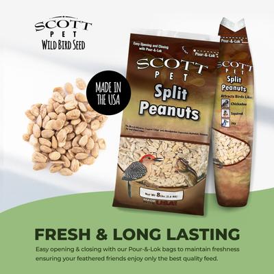 Show full view: SCOTT PET Split Peanuts Seed Wild Bird Seed, 8-lb bag slide 3 of 8