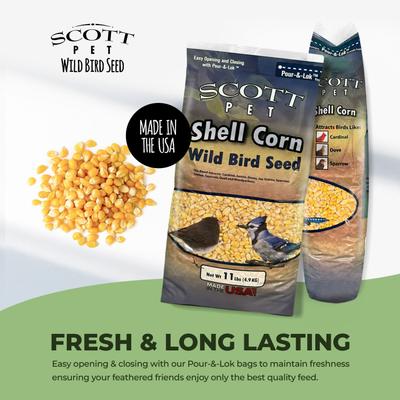Show full view: SCOTT PET Shell Corn Seed Jay Wild Bird Food, 11-lb bag slide 3 of 8