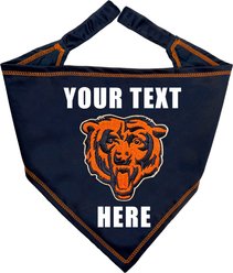 Pets First NFL Chicago Bears Personalized Dog Bandana, Small/Medium