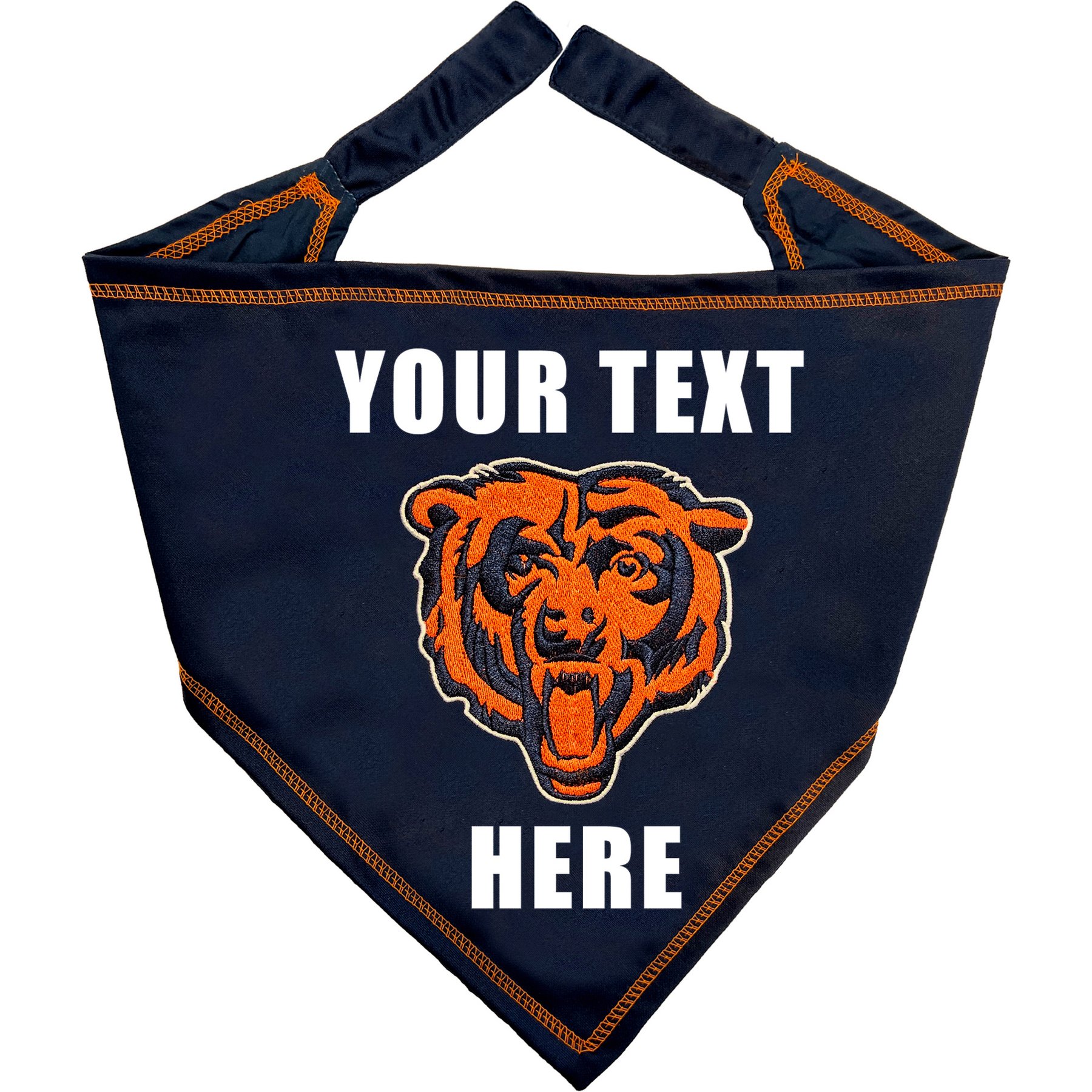 Pets First NFL Chicago Bears Personalized Dog Bandana, Large/X-Large