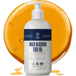 Healthy Pup Wild-Caught Alaskan Fish Oil Blend Skin & Coat Supplement for Dogs, 8-fl oz bottle