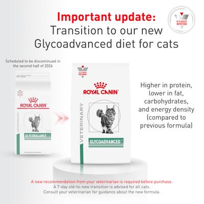 Show full view: Royal Canin Veterinary Diet Glycoadvanced Dry Cat Food, 8.8-lb bag slide 3 of 10