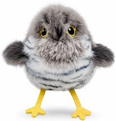 Potaroma Lifelike Chirp Flapping Bird Interactive Cat Motion Toy with Catnip, 5.1-in, Grey
