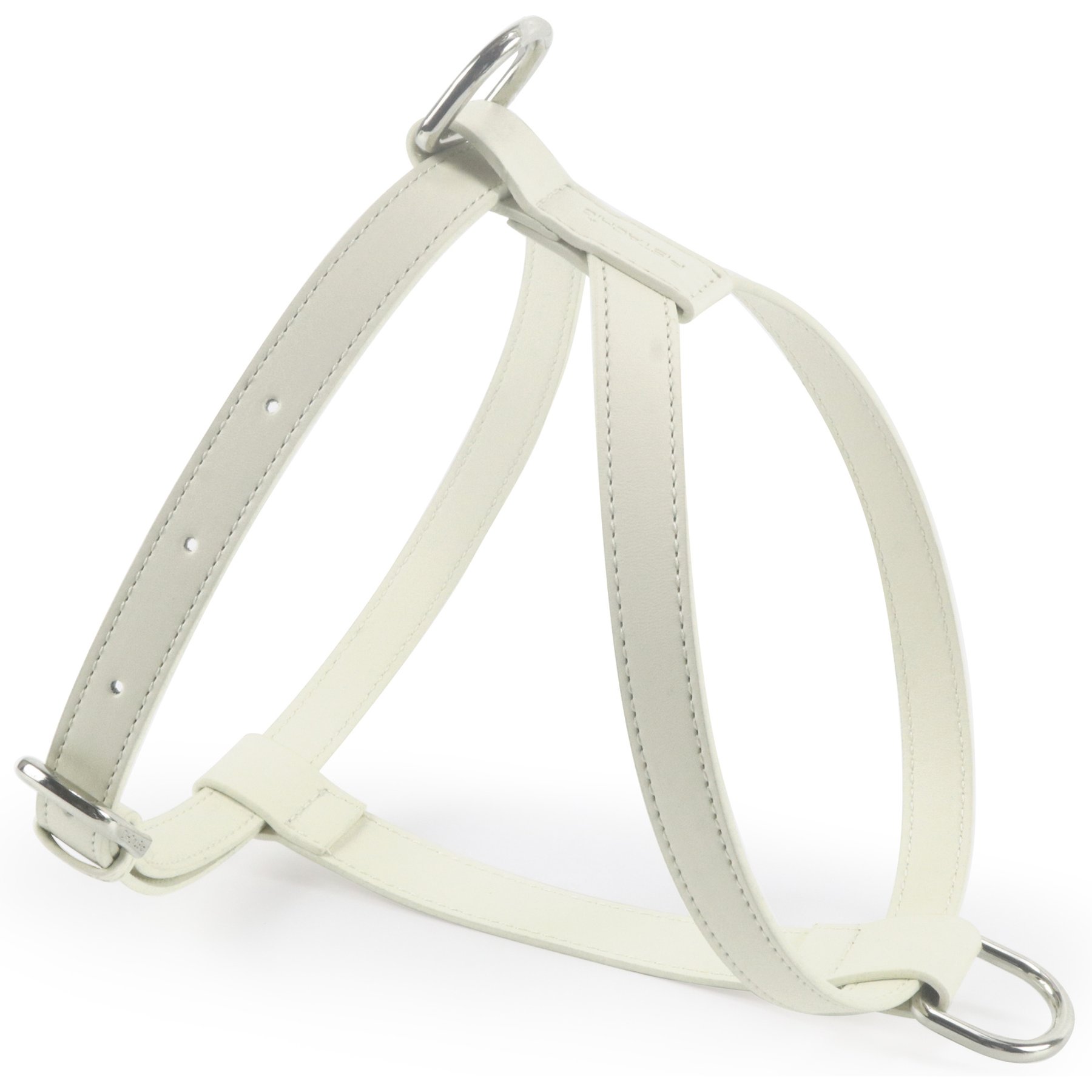 Pistachio Brands Vegan Faux Leather Dog Harness, Bone, Large