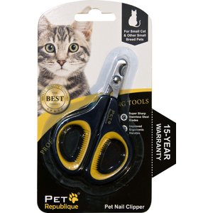 Pet Republique Symmetrical Cat Nail Clipper, Yellow/Black